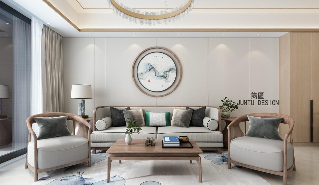 现代中式家居,拆墙扩容空间,原木与玻璃的通透之美-8