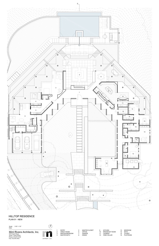 美国奥斯汀山顶住宅的绿色庭院与自然共生设计丨Miro Rivera Architects-36