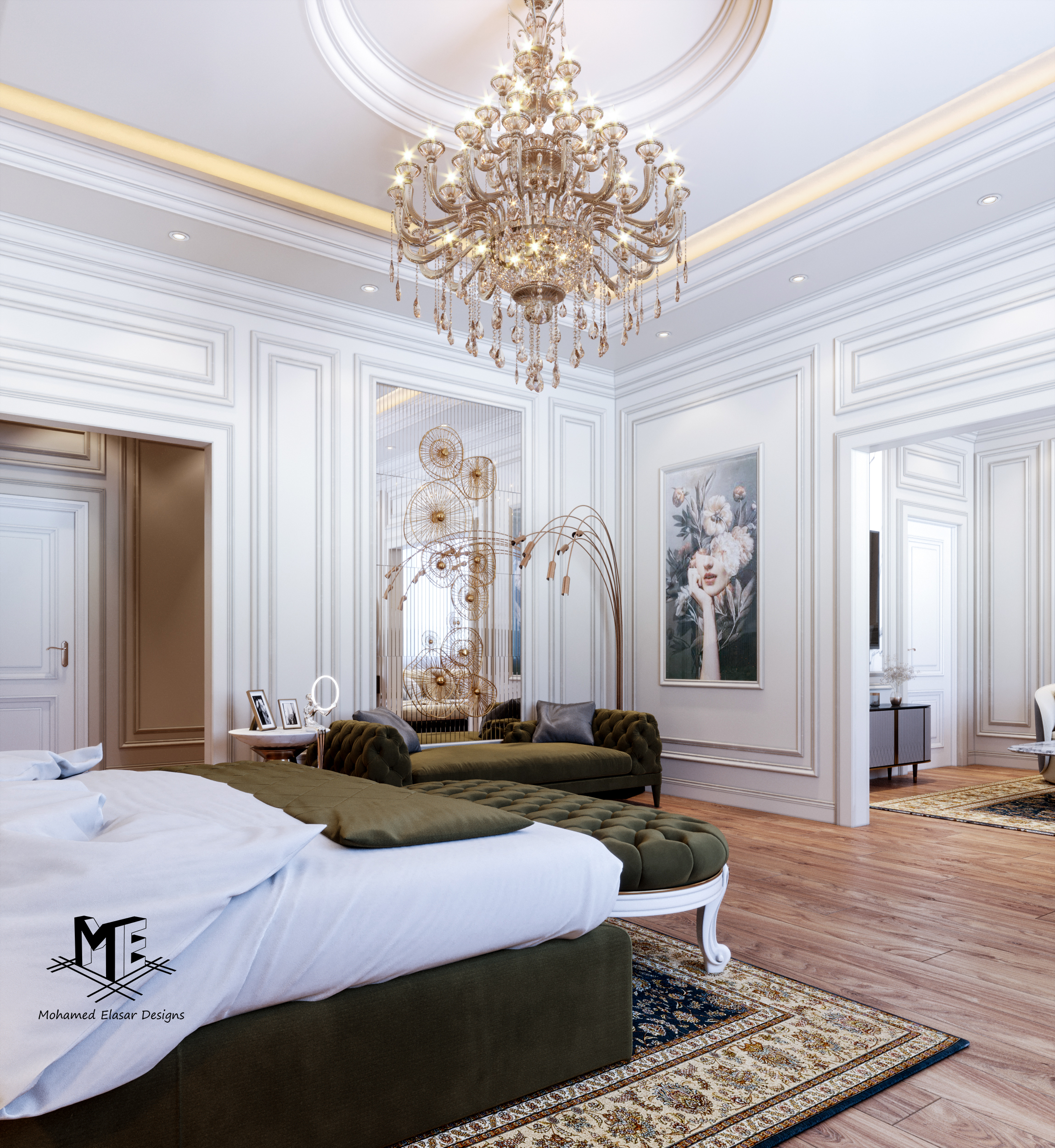 Classic Master Bedroom & Sitting area-5