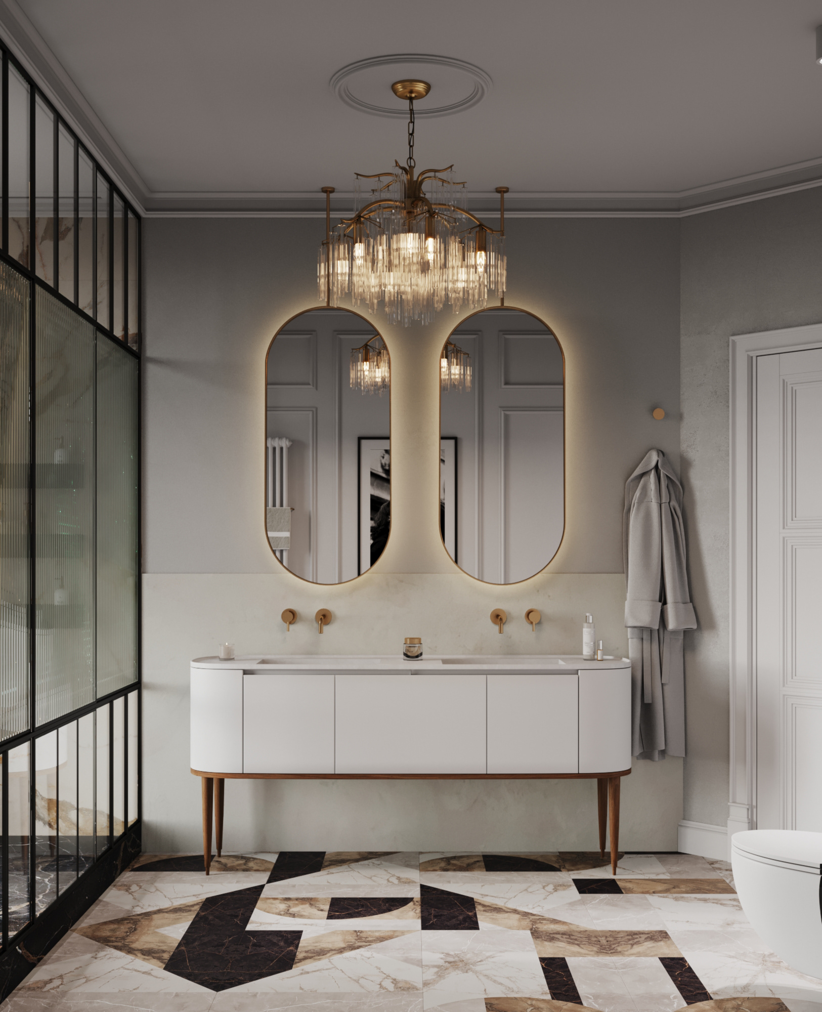 90平米海滨三居室公寓设计项目丨俄罗斯加里宁格勒丨娜塔莉亚·兹马钦斯卡娅工作室-55