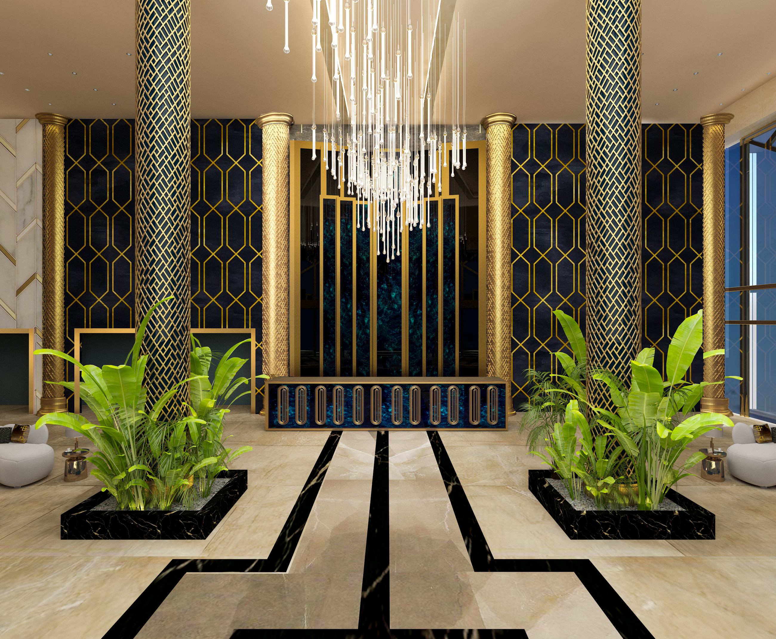 Art Deco hotel Lobby & Cafe-0