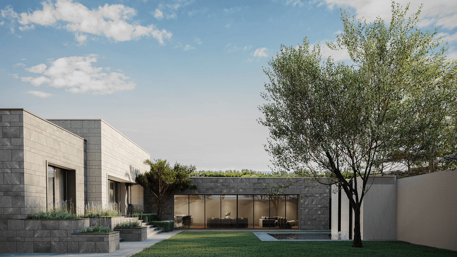 Stone Brick Facade 设计丨CBG-7