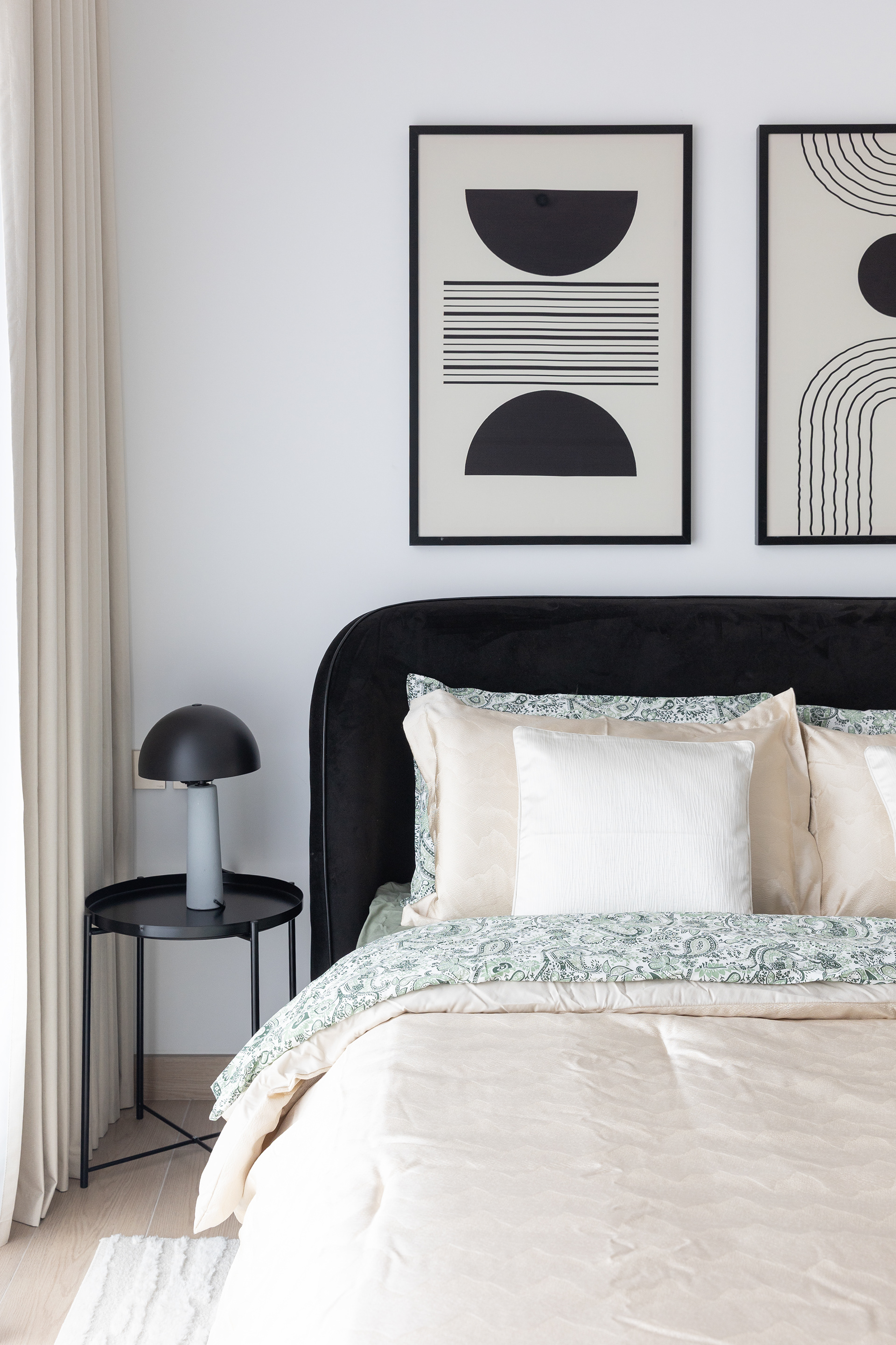 带木质元素的白色工作室公寓-15