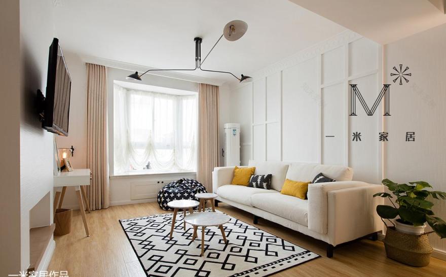 98 平北欧风家居,温馨明亮且功能齐全-2