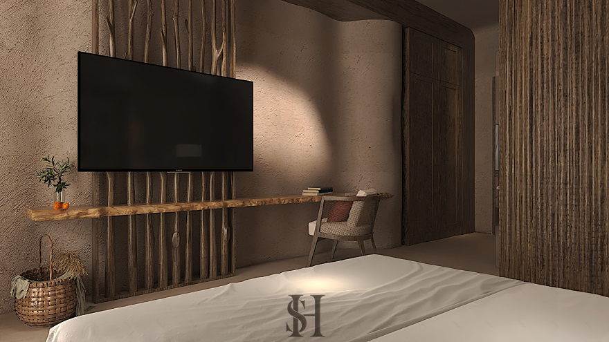 酒店卧室室内设计丨埃及-8