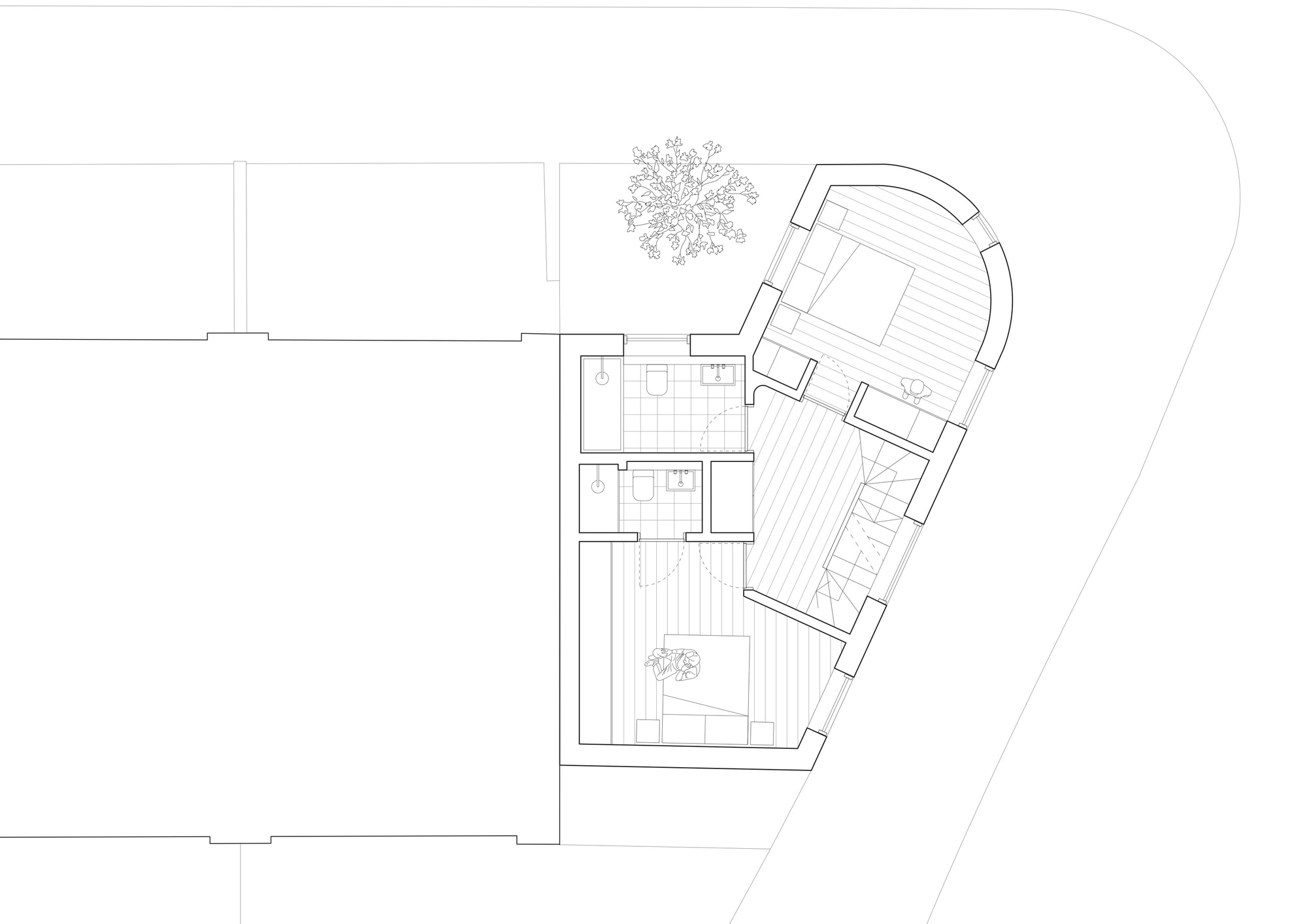 润达大厦(注:Runda可音译为润达,House常见可译为大厦,具体需结合实际情况,若Runda有特定含义,可能需调整) 丨英国丨Nikjoo Architects,Flawk-26