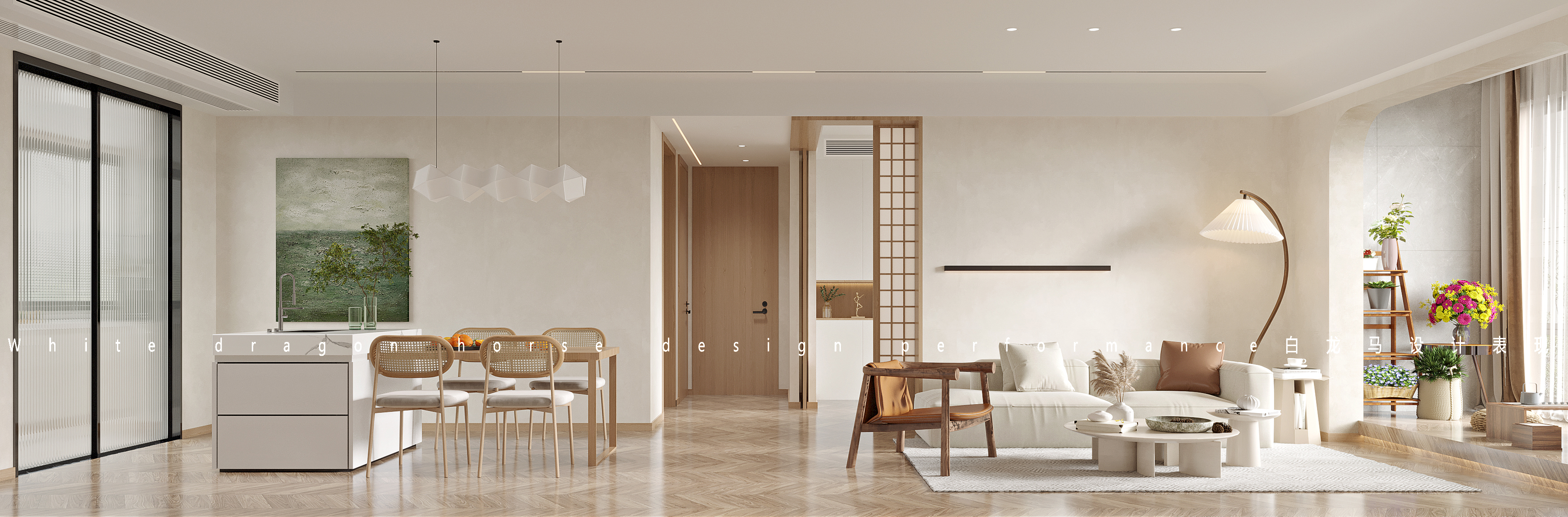现代日式——白龙马效果图-1
