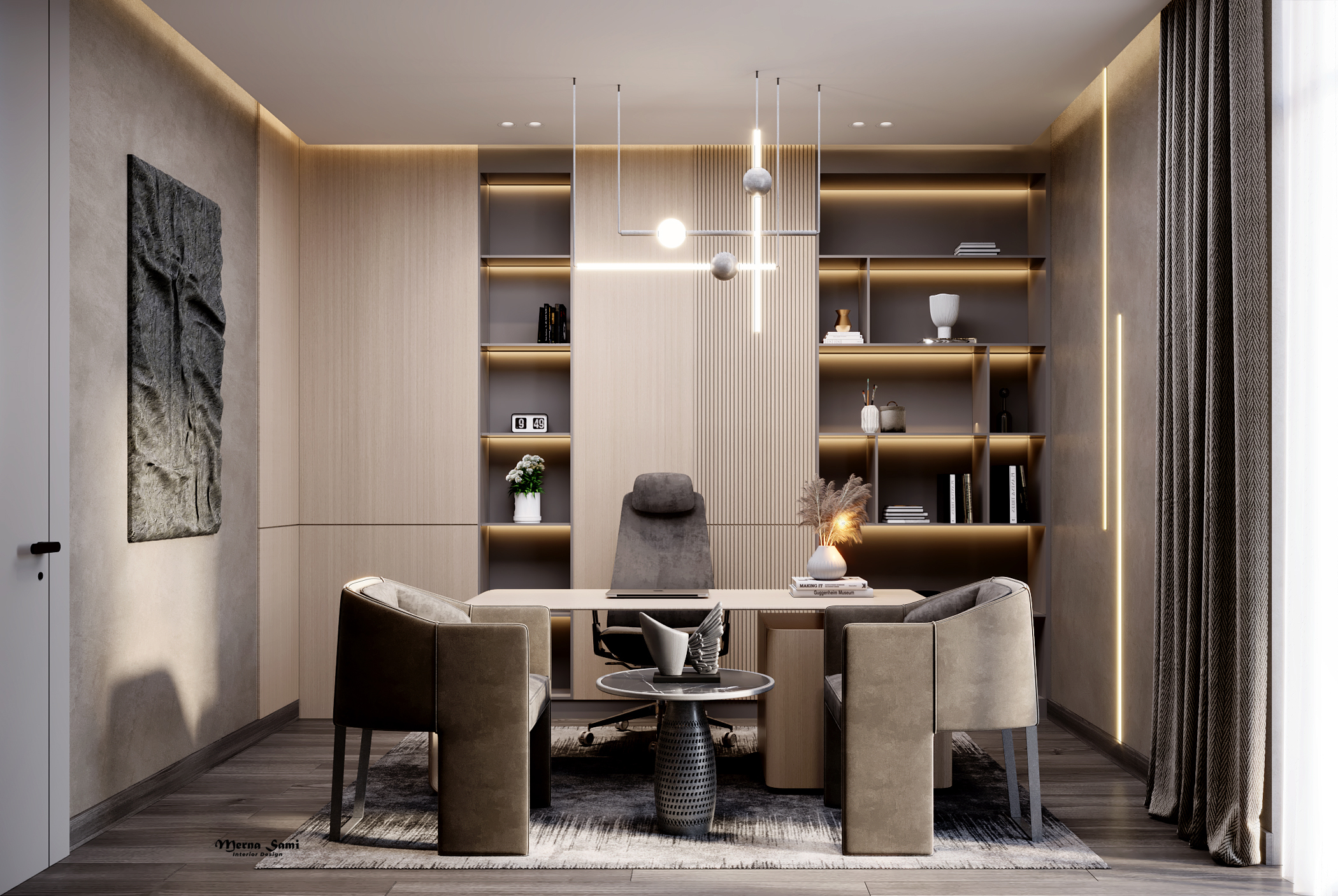 暗色调现代简约公寓丨M A S T E R-53