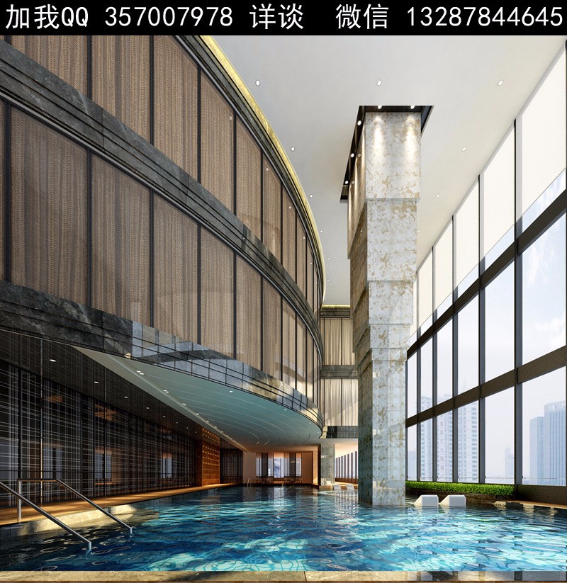 游泳馆设计案例效果图2-14