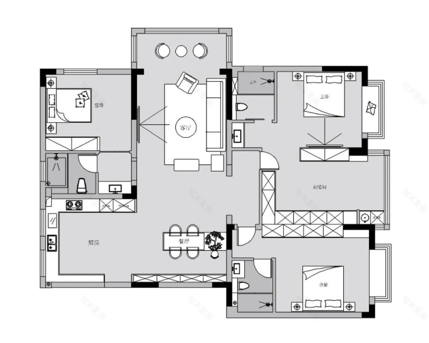 圣庄园•东湖 · 崔少东的 160㎡私人住宅设计丨洛阳市洛龙区无间空间设计工作室-10