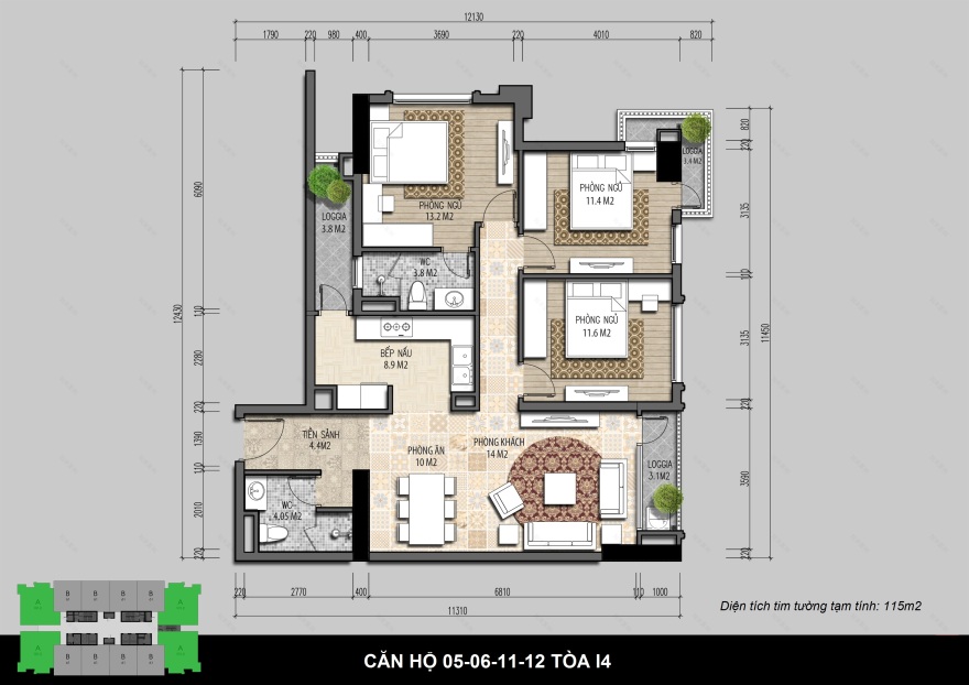 Iris Garden公寓项目丨越南河内丨越南NKB Archi有限公司-38