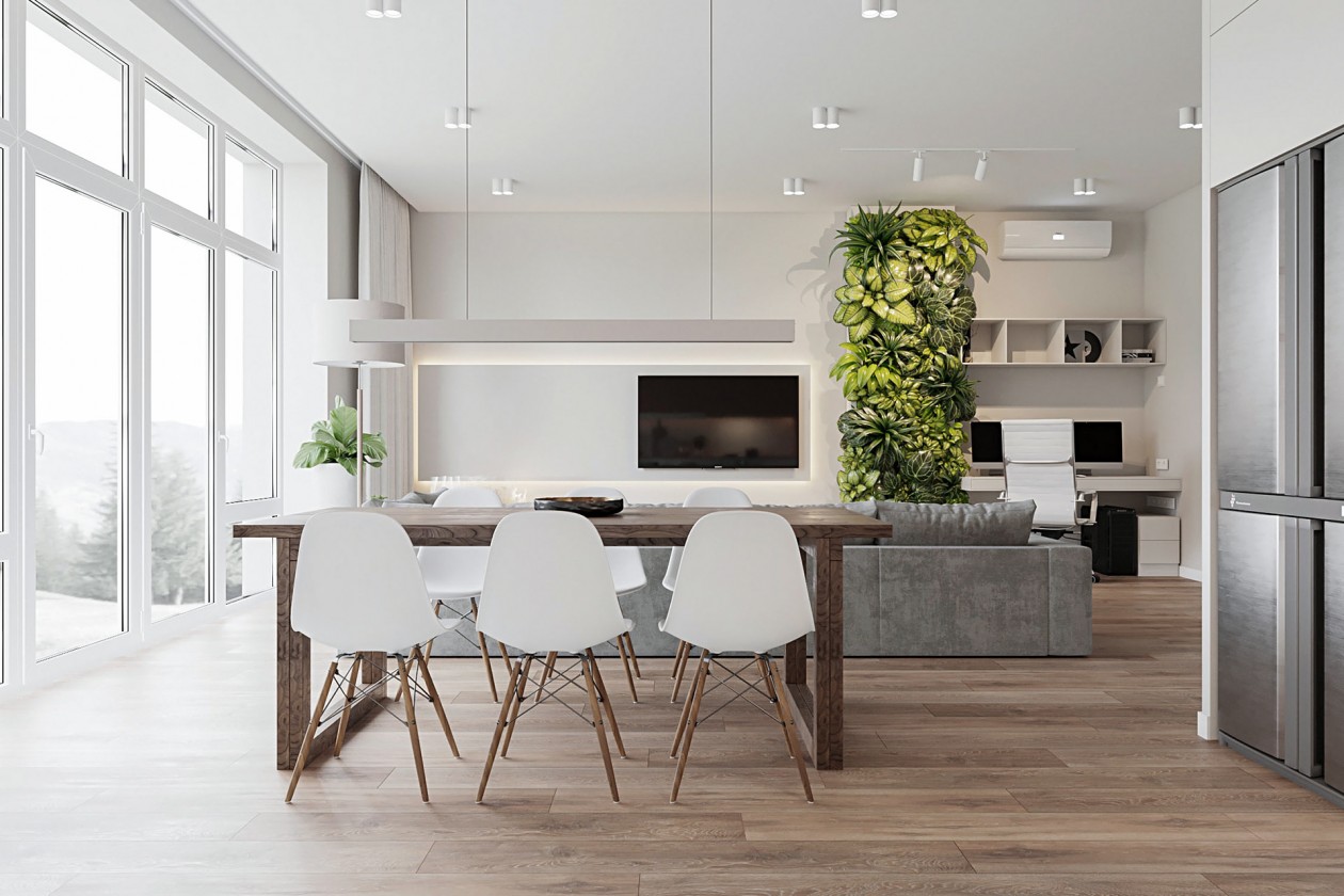 乌克兰104㎡现代简约风公寓设计-5