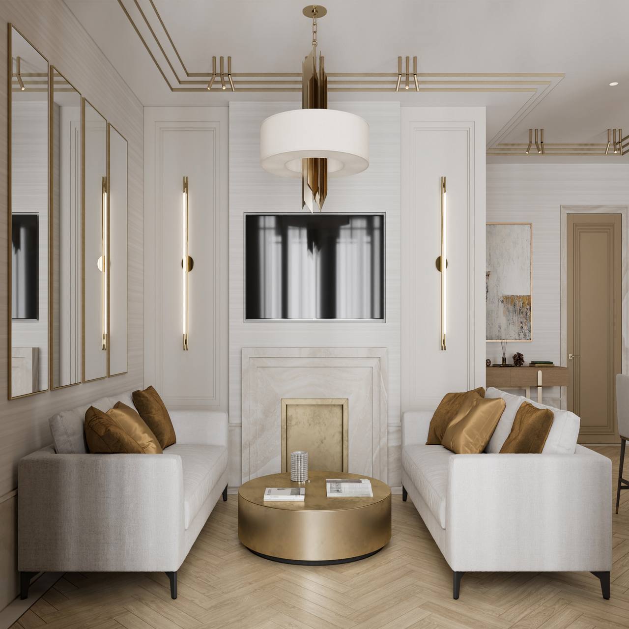 金色和白色搭配出高级感 | DE＆DE-4