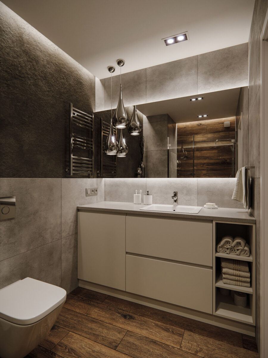 60平米夫妻公寓室内设计项目丨Игорь и Алёна Скаржевские-34