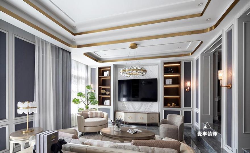 轻奢美式别墅设计-5