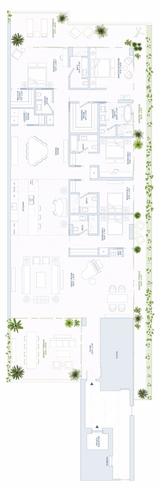 让努维尔设计的海滨公寓，1000平米的顶层复式，售价不到8千万-69