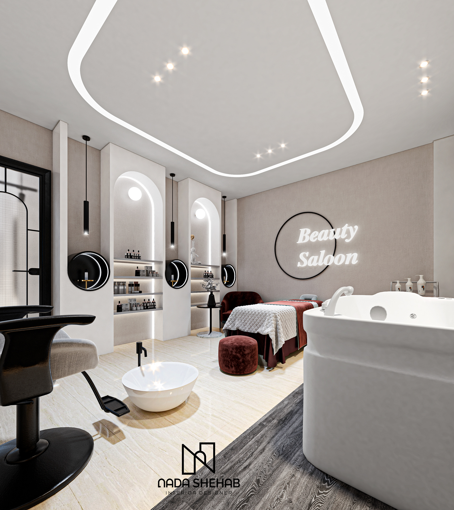 BEAUTY SALOON美容沙龙丨沙特阿拉伯丨DESIGN PASSION OFFICE,NADA SHEHAB-32