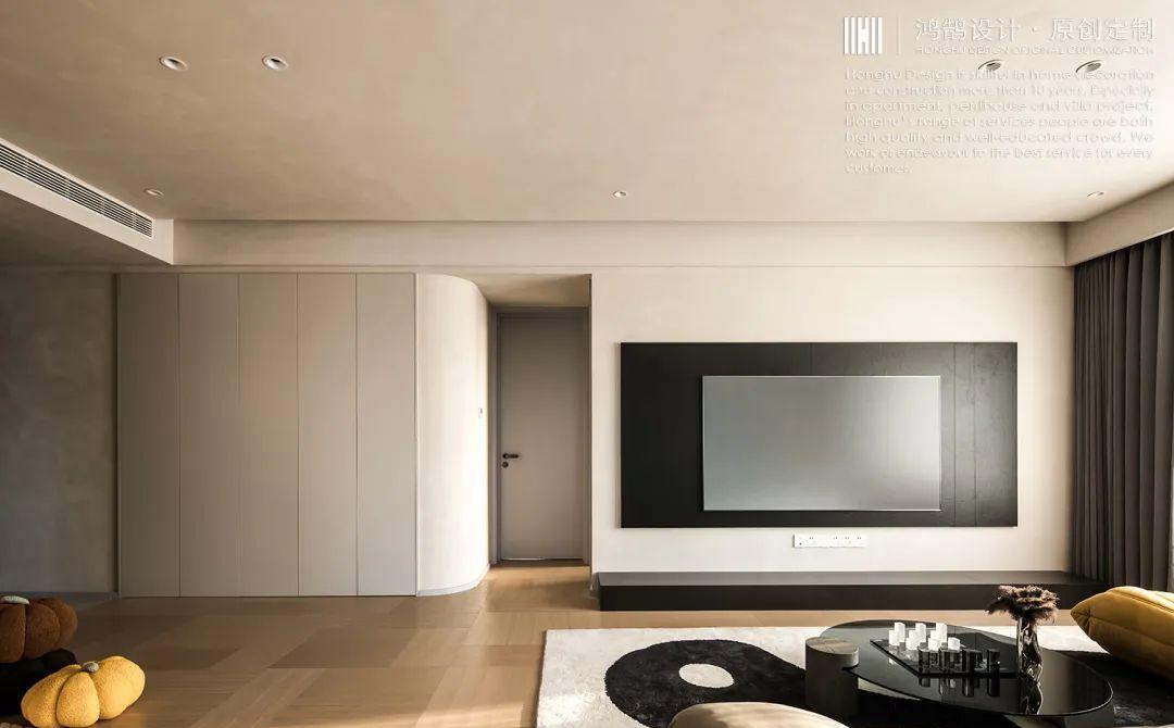 120㎡都市旷景现代极简风学区房设计-4