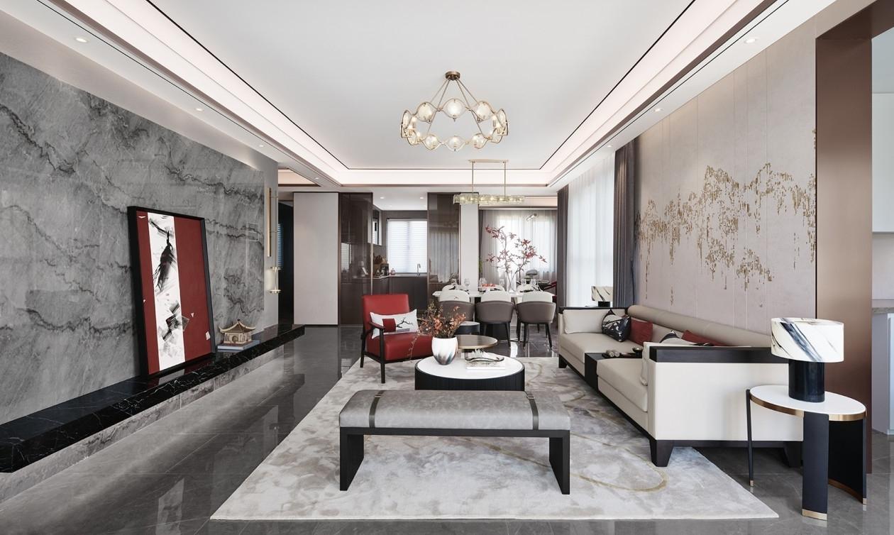 中梁西宁鎏金雲玺样板间丨中国西宁丨几朵设计-4