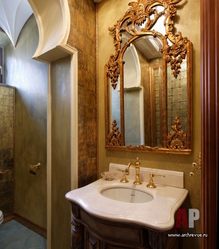 豪华古典风格带泳池别墅室内设计丨Михайлова Светлана(米哈伊洛娃·斯韦特兰娜)-45