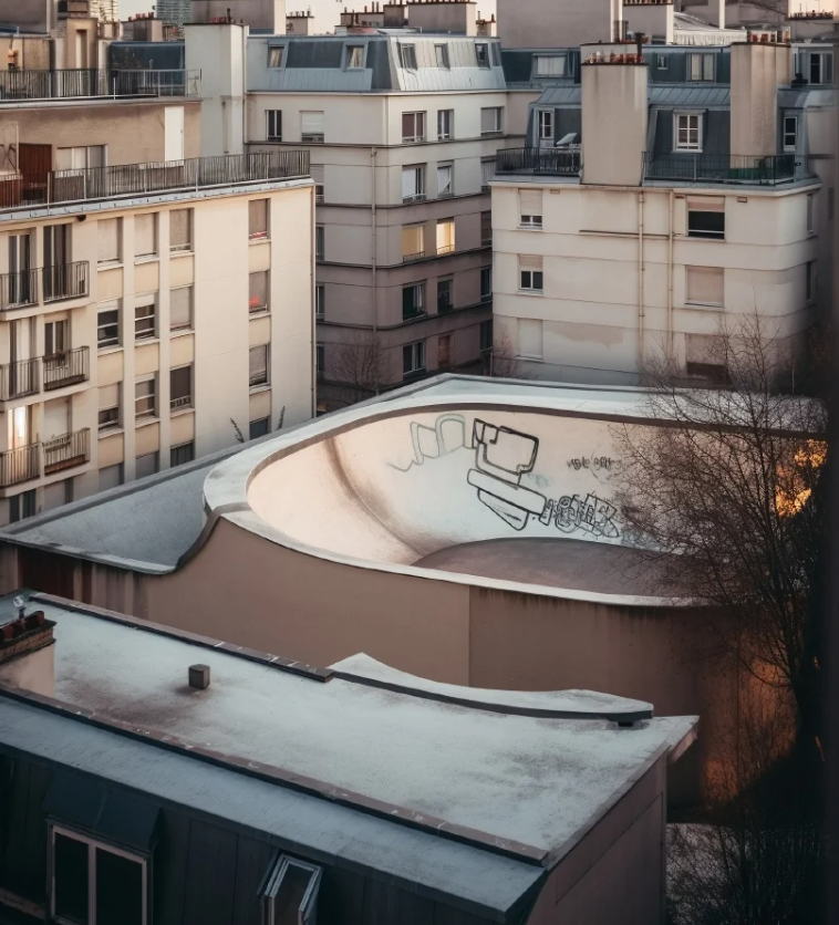 巴黎隐藏的滑板公园丨法国巴黎丨ūti Architectes-16