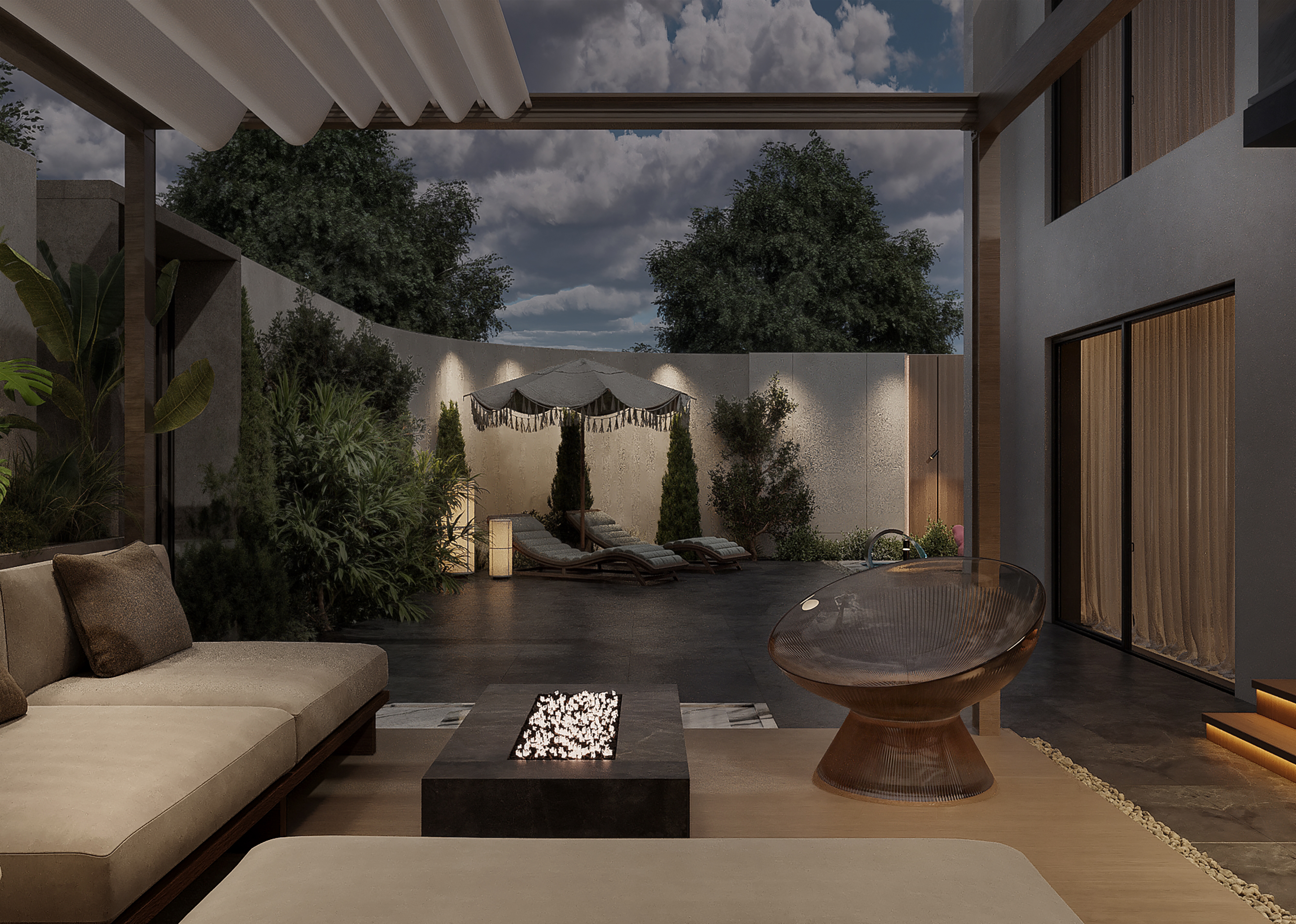 GARDEN VILLA  别墅花园设计丨MARYAN AHMED DESIGNS-15
