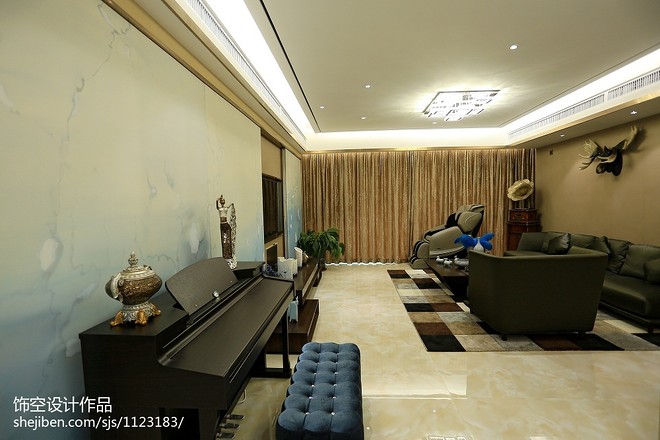 卓越浅水湾160平米别墅豪宅装修项目丨饰空设计-13