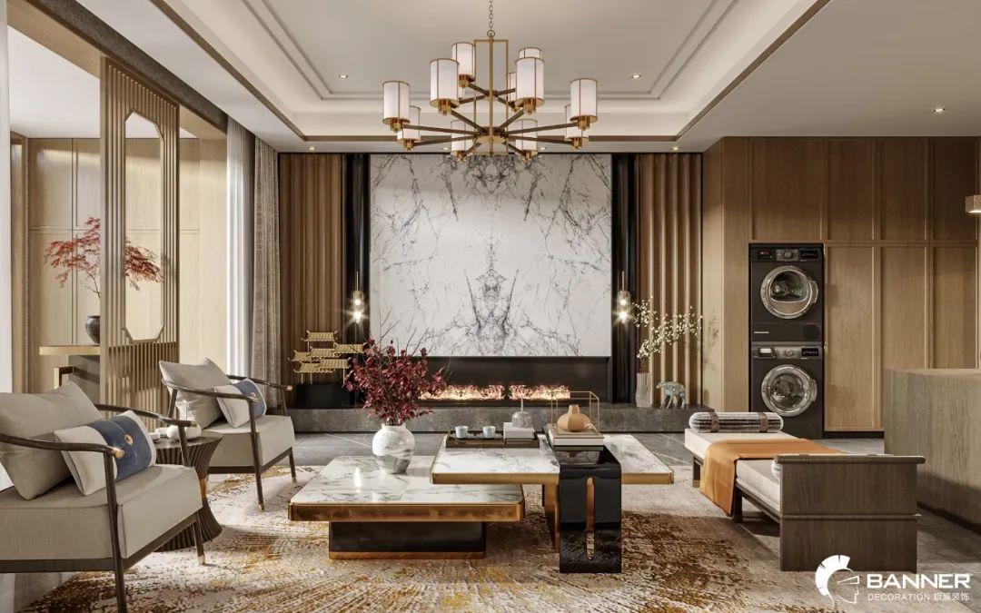 新中式复式住宅 · 时光里的诗意栖居丨王海东-48