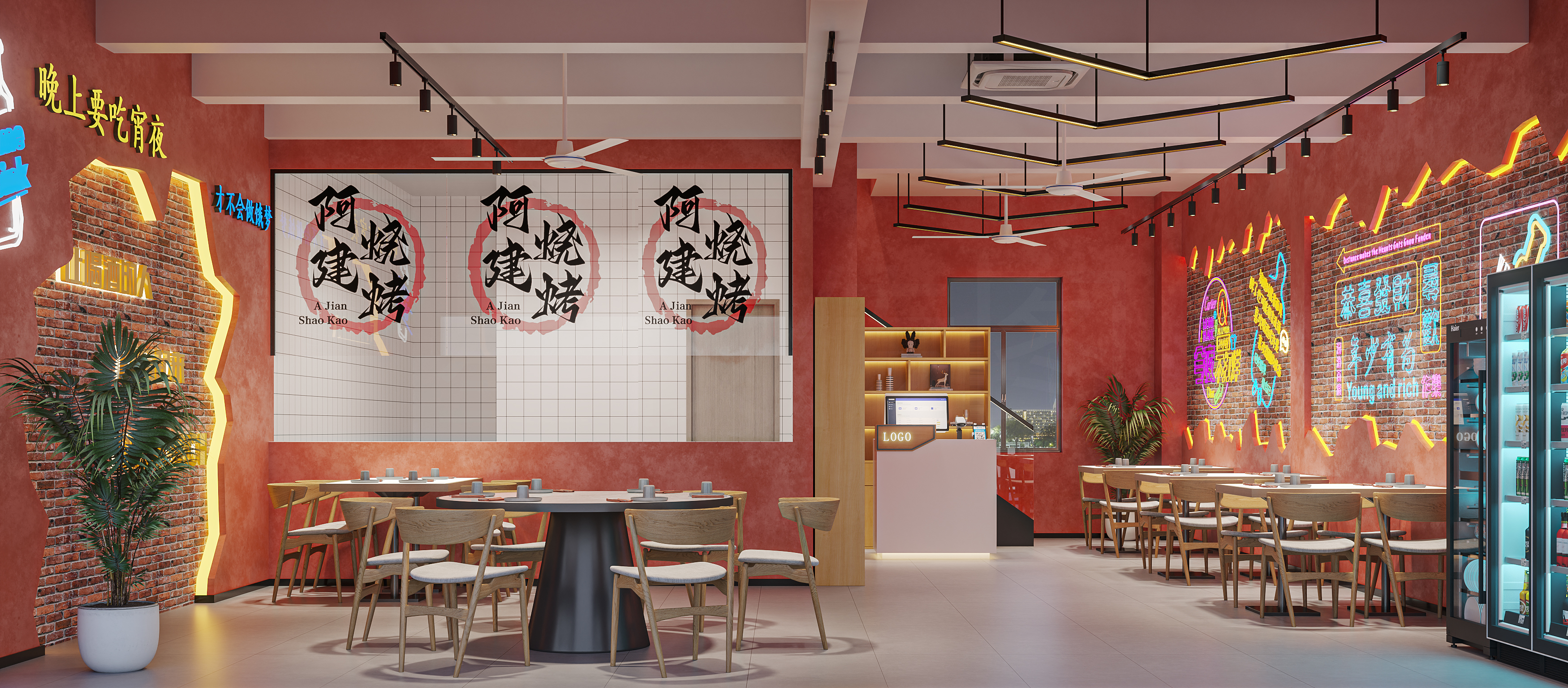 炙夜·烟火人间｜沉浸式烧烤体验空间-5