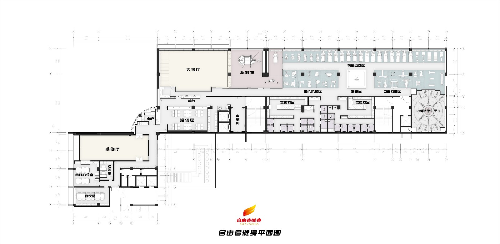 暗黑工业风健身馆丨中国南宁-17