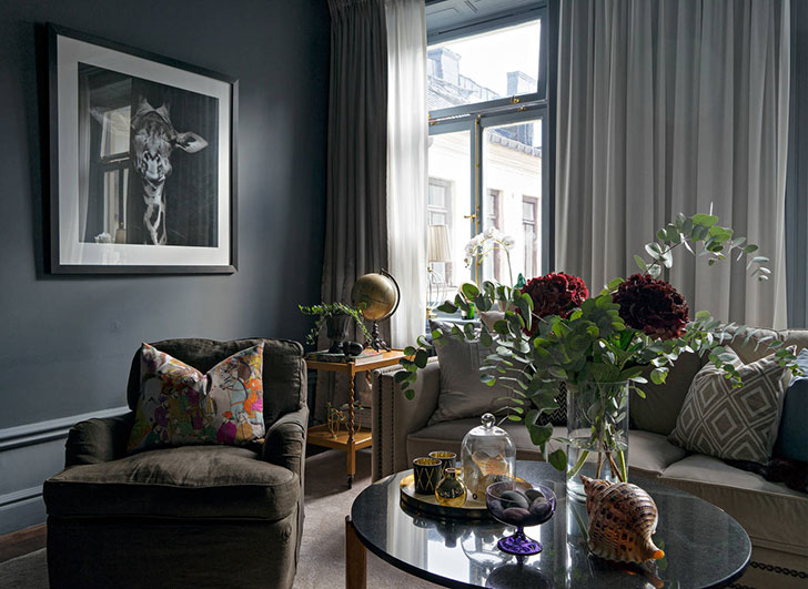 优雅北欧暗调公寓 | 灰色戏剧空间-10