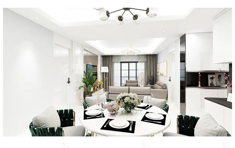 现代轻奢三口之家,打造舒适生活空间-23