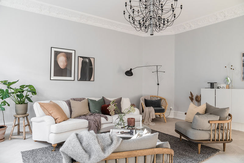 瑞典温馨公寓 | 木质元素与暖色调的完美融合-3