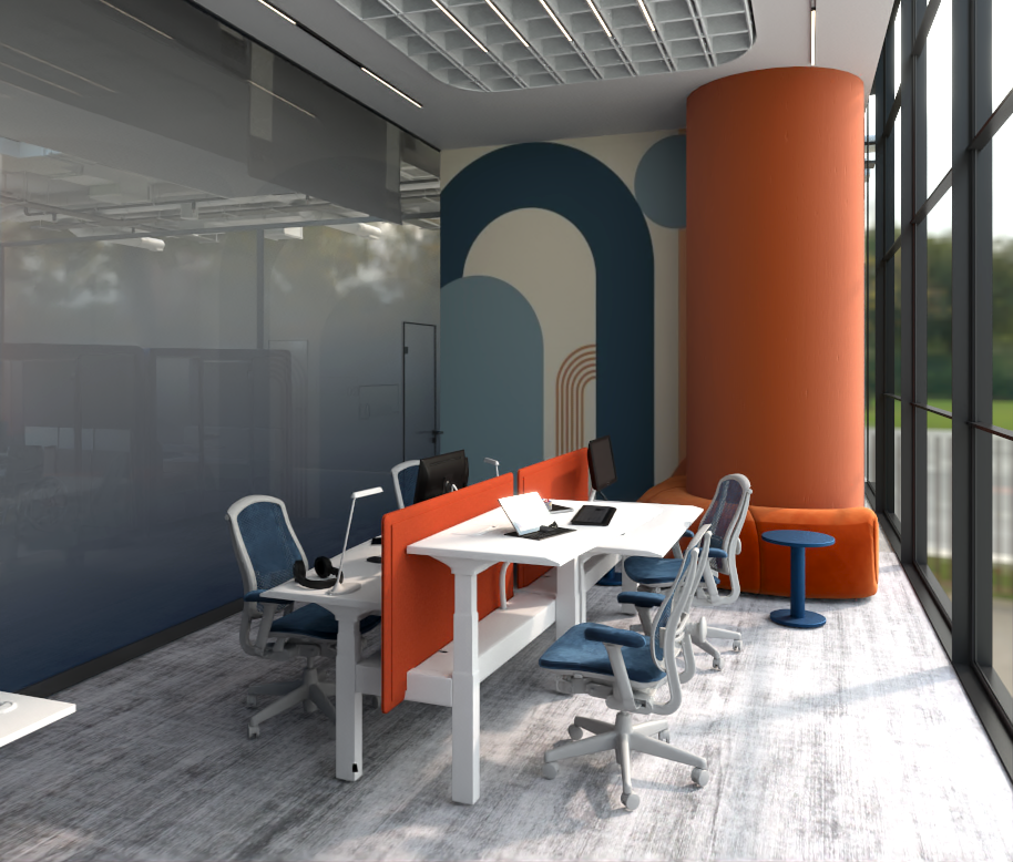企业联合办公空间设计丨Helwan University-42