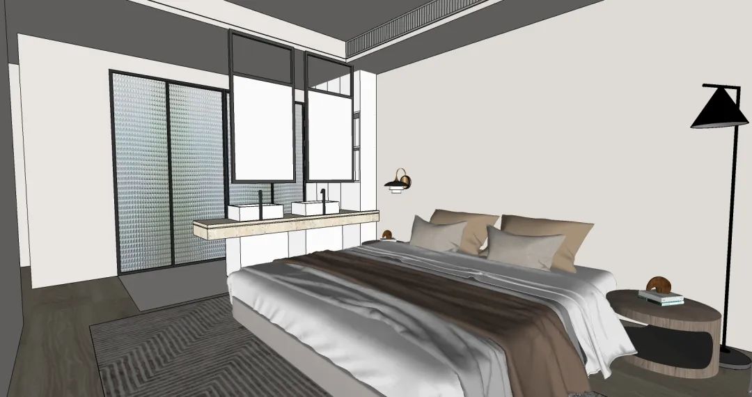 轻侘寂美学 · 重庆公园大道140平米三室一厅设计案例丨中国重庆丨空一筑造-86