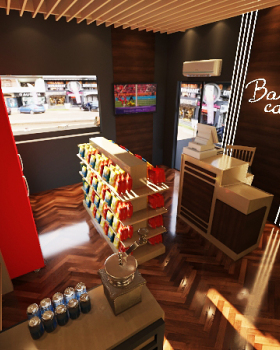 BAR CAFE DESIGN 3D