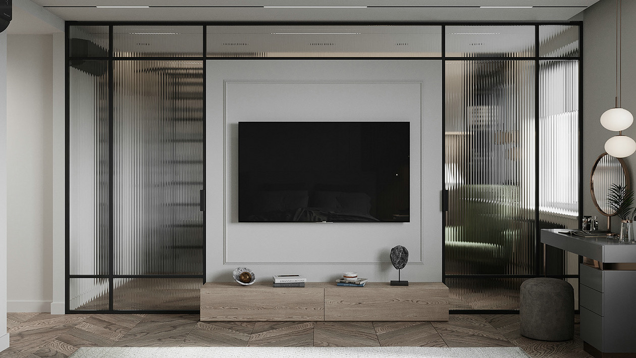 160㎡高级灰色系公寓设计-14