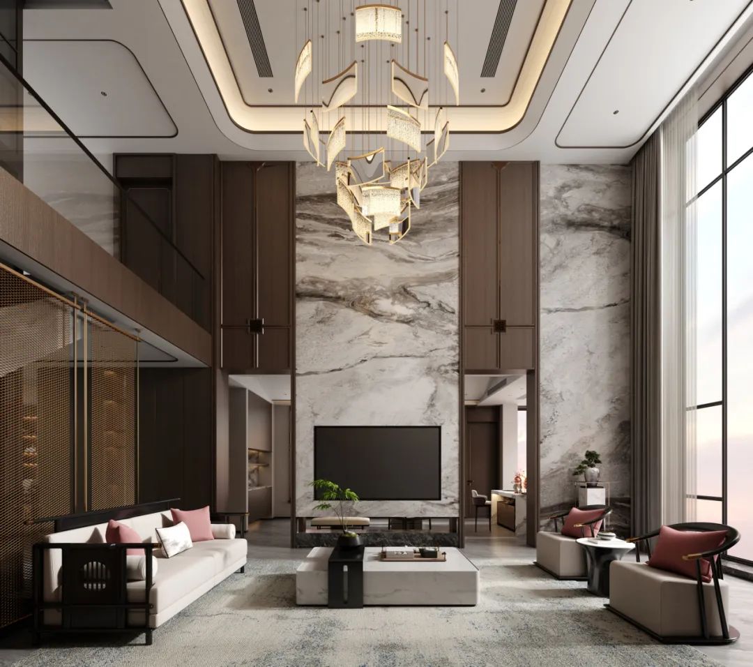 960㎡新中式别墅丨长兴城丨中国湖南丨纵向·空间设计-17