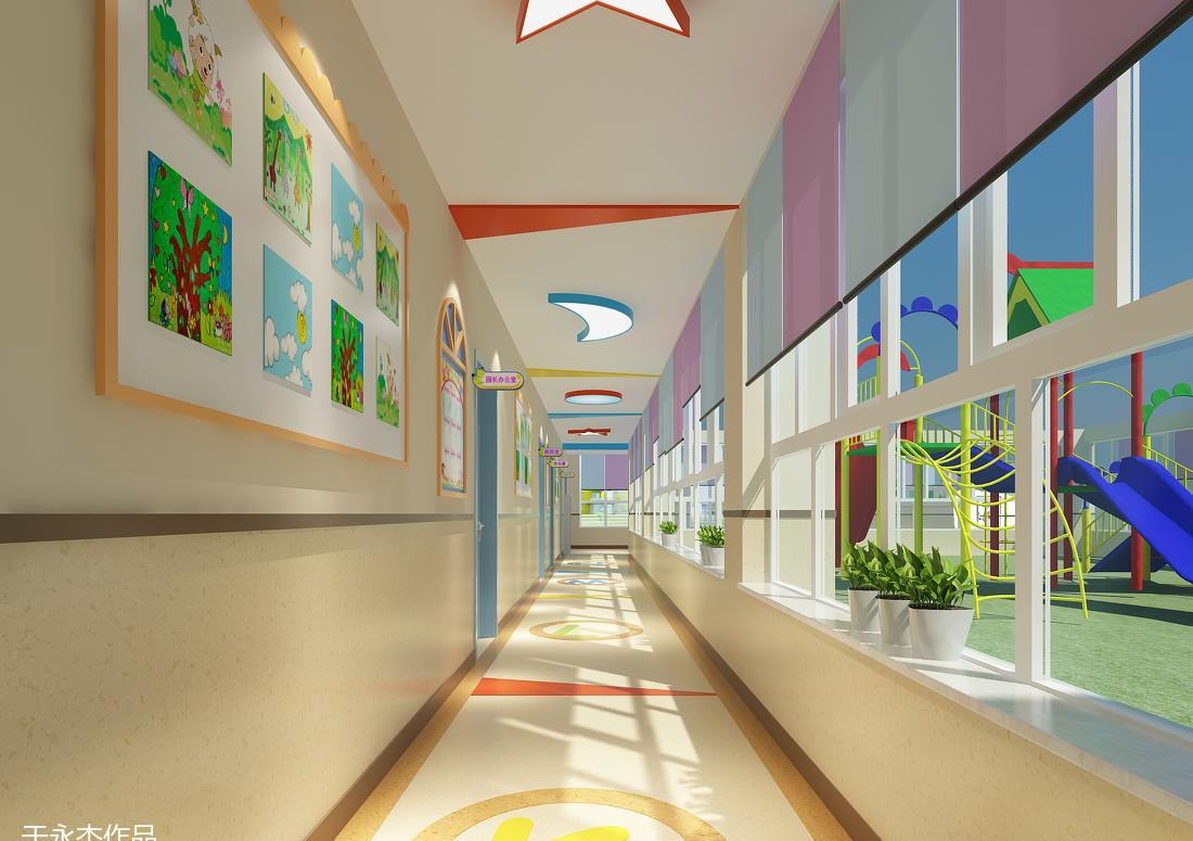 富平庄里幼儿园室内设计展示教育美学-6