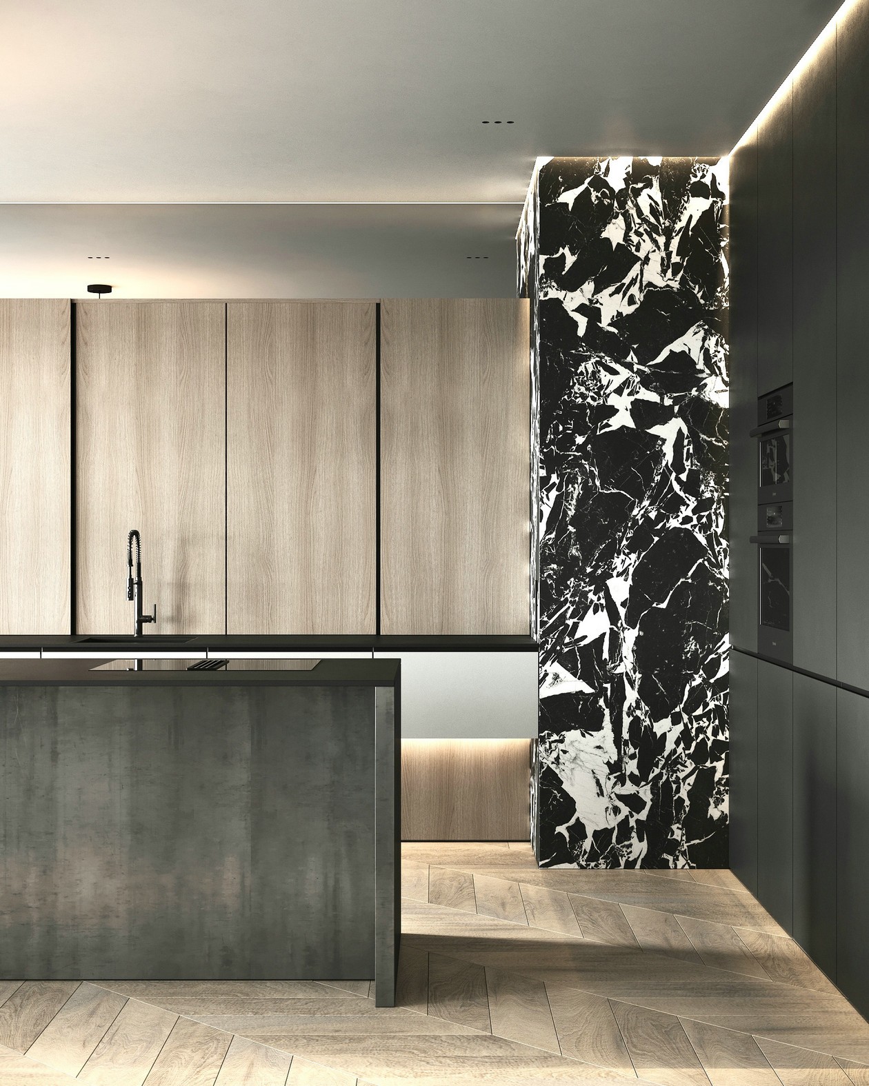 乌克兰高级色系公寓设计 超有品味！-10