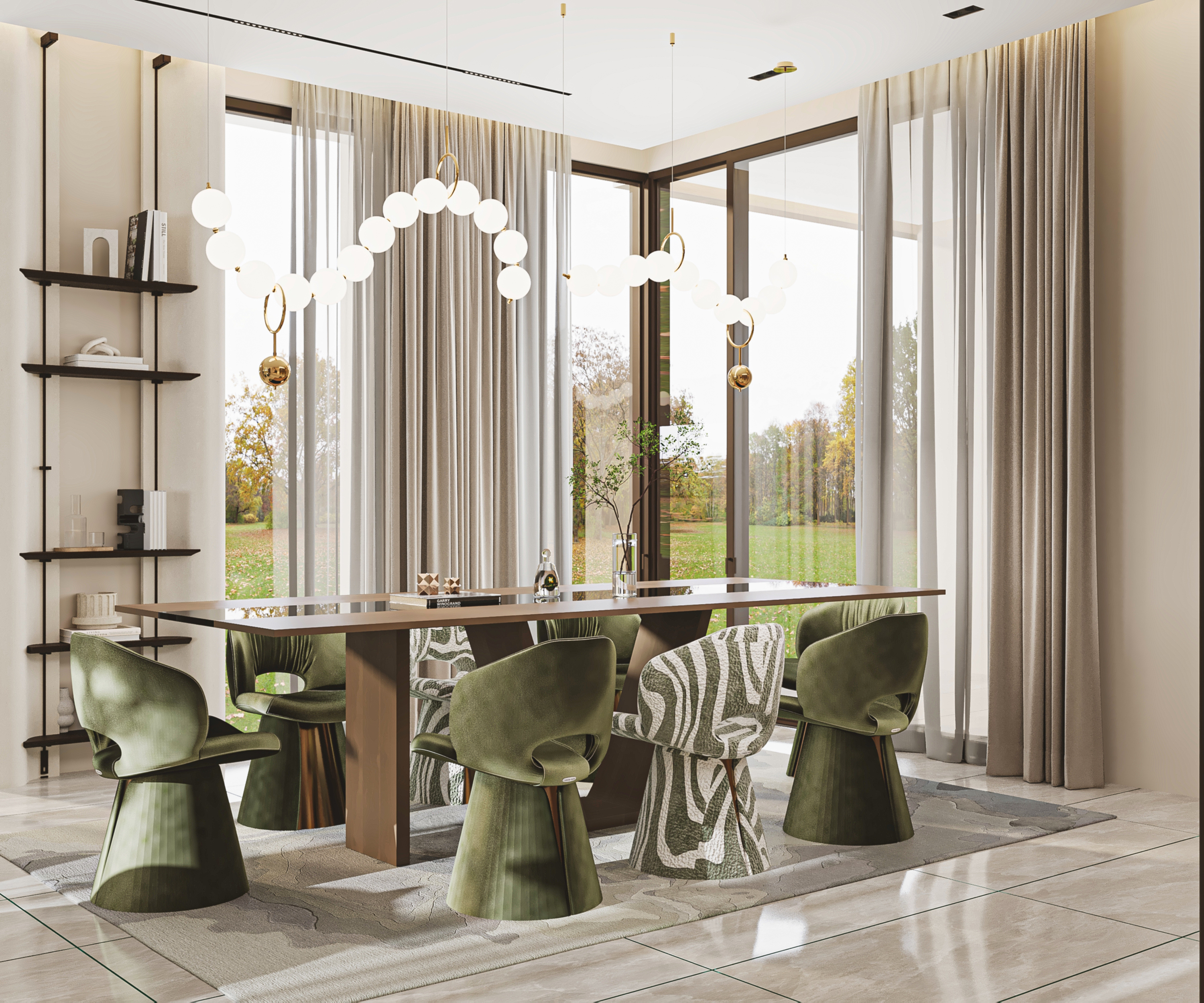 MODERN RECEPTION AND DINNING-4