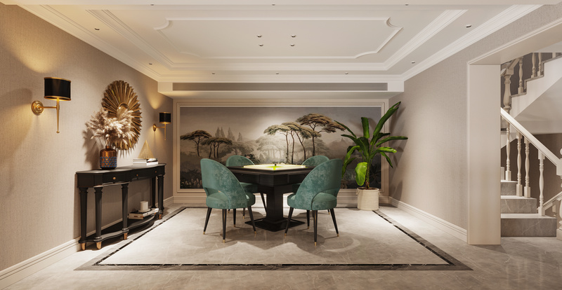 新田欧式别墅 | 洛可可风演绎时尚高雅空间-3