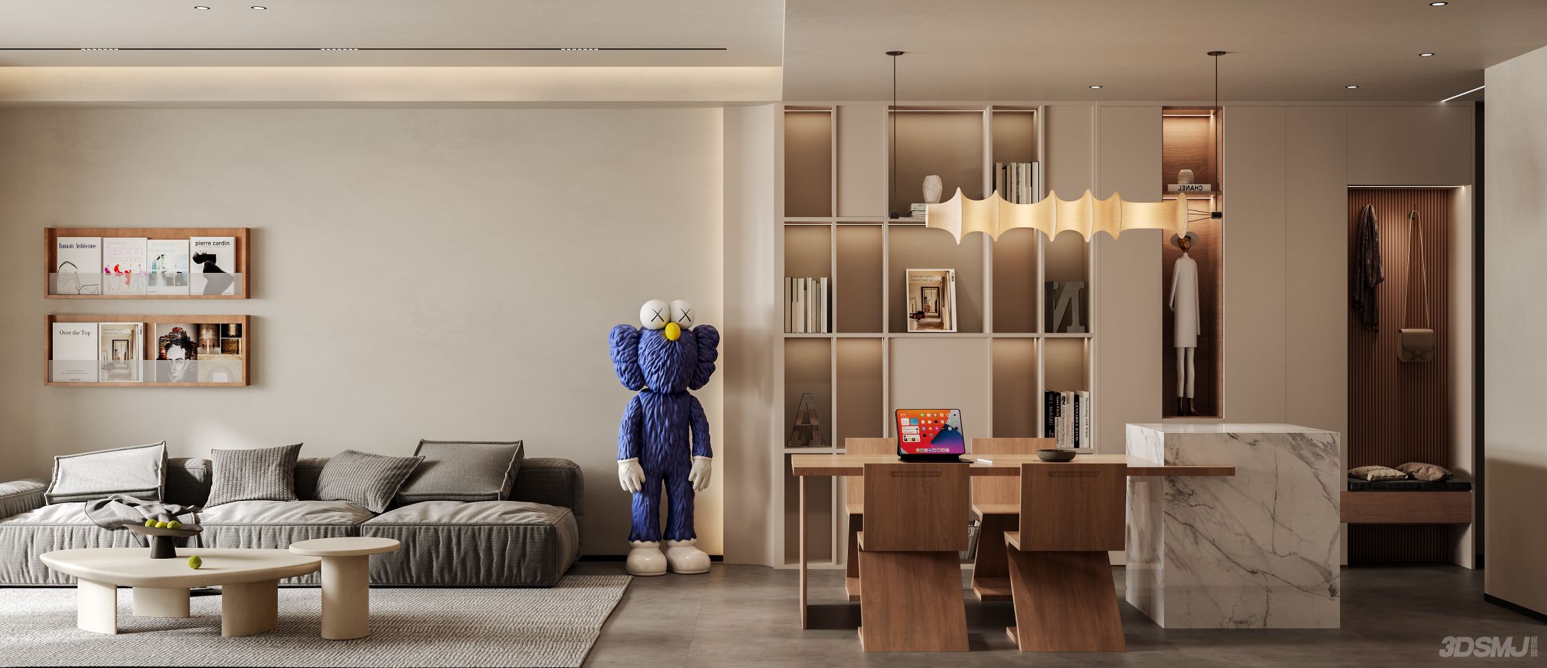 简约客餐厅效果图-4