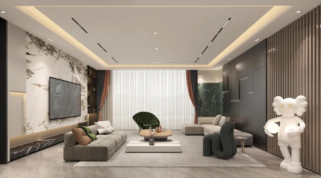 现代轻奢风住宅设计丨中国包头丨包头市众诚装饰-29