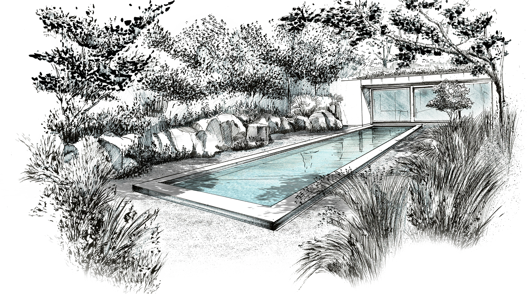 阿尔河谷的中庭花园丨GartenLandschaft-9