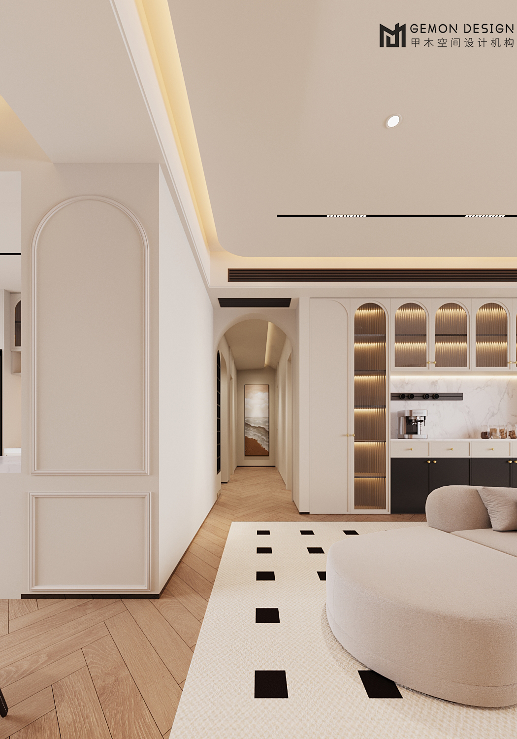 GEMON DESIGN | 衡阳 · 上河九章 148㎡轻法风格-1