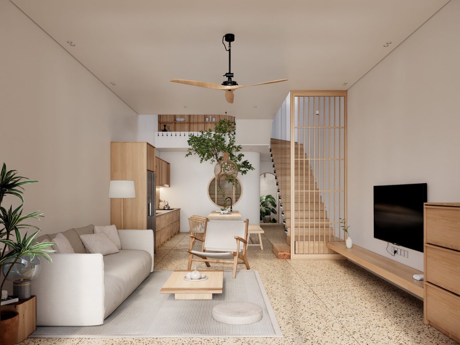 7474. Free Sketchup House Interior Model Download-1