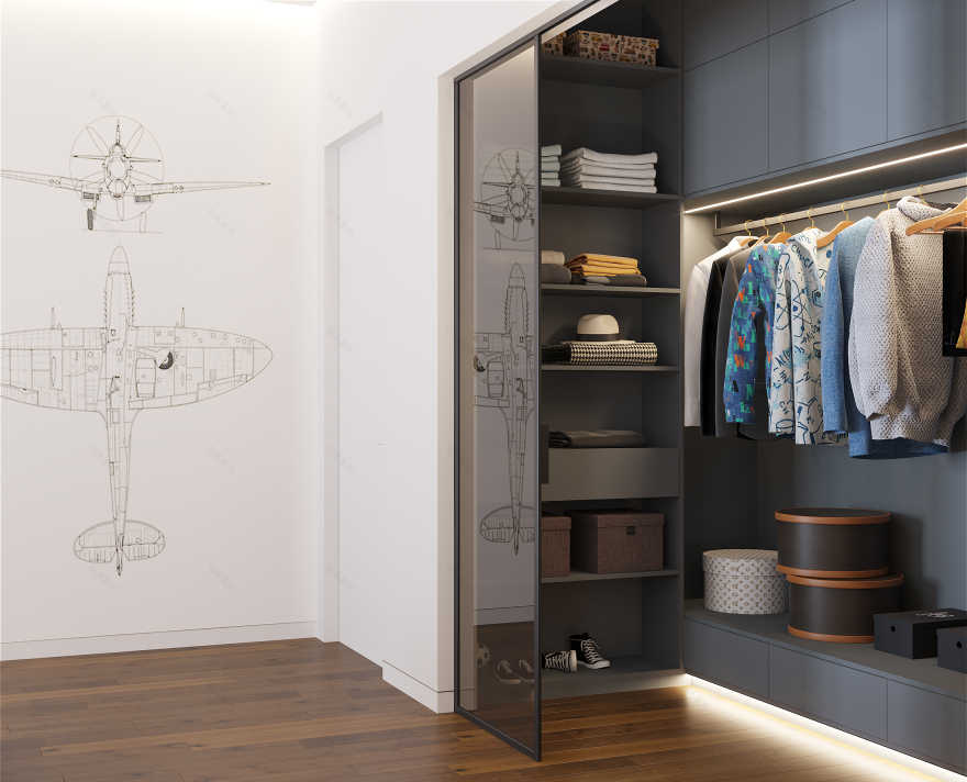 黑色版房屋室内装饰丨Golub Architects-47