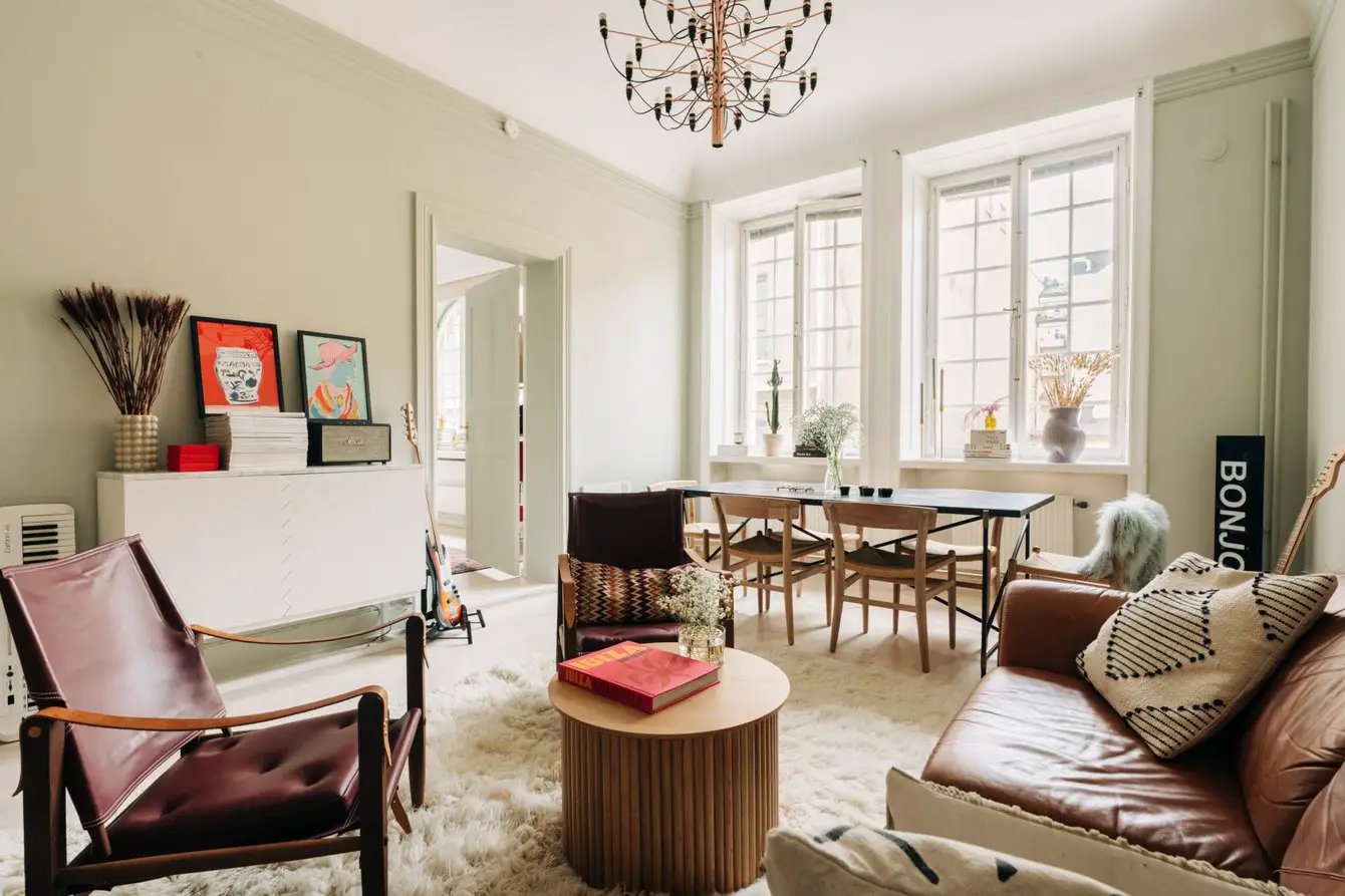 斯德哥尔摩独特设计公寓 | 古典与现代的完美融合-1