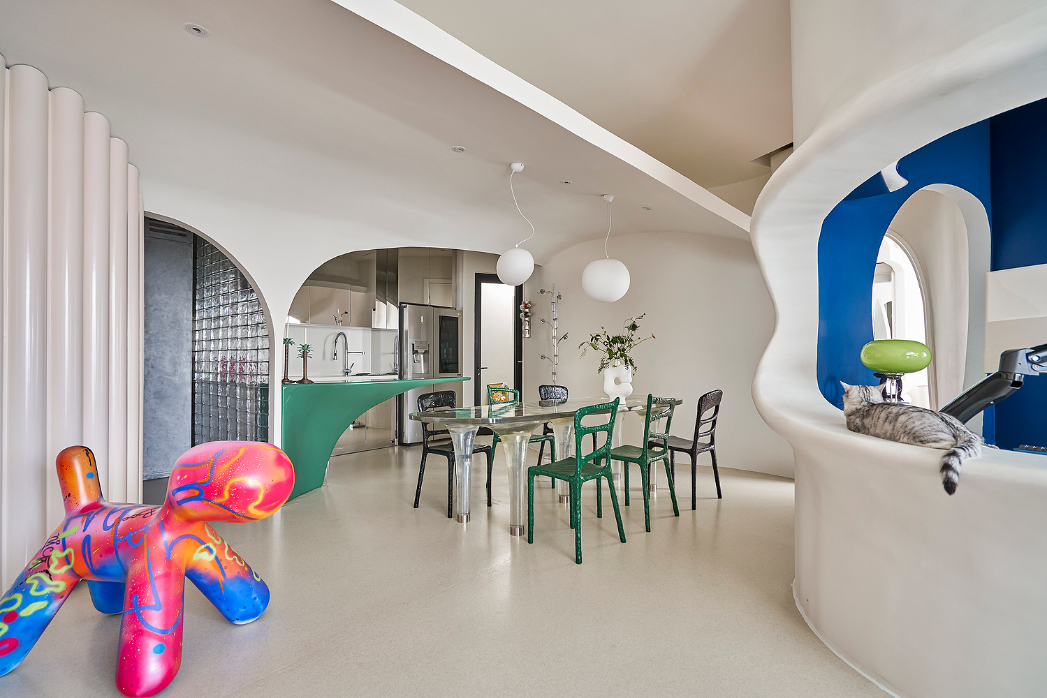 色彩斑斓的孟菲斯loft公寓丨法国巴黎丨Zyva Studio-61